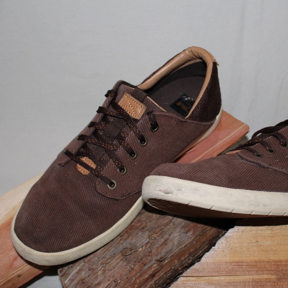 TEVA 1984 Lace-Up Loafers, Brown Canvas, mens size 11 main image 4